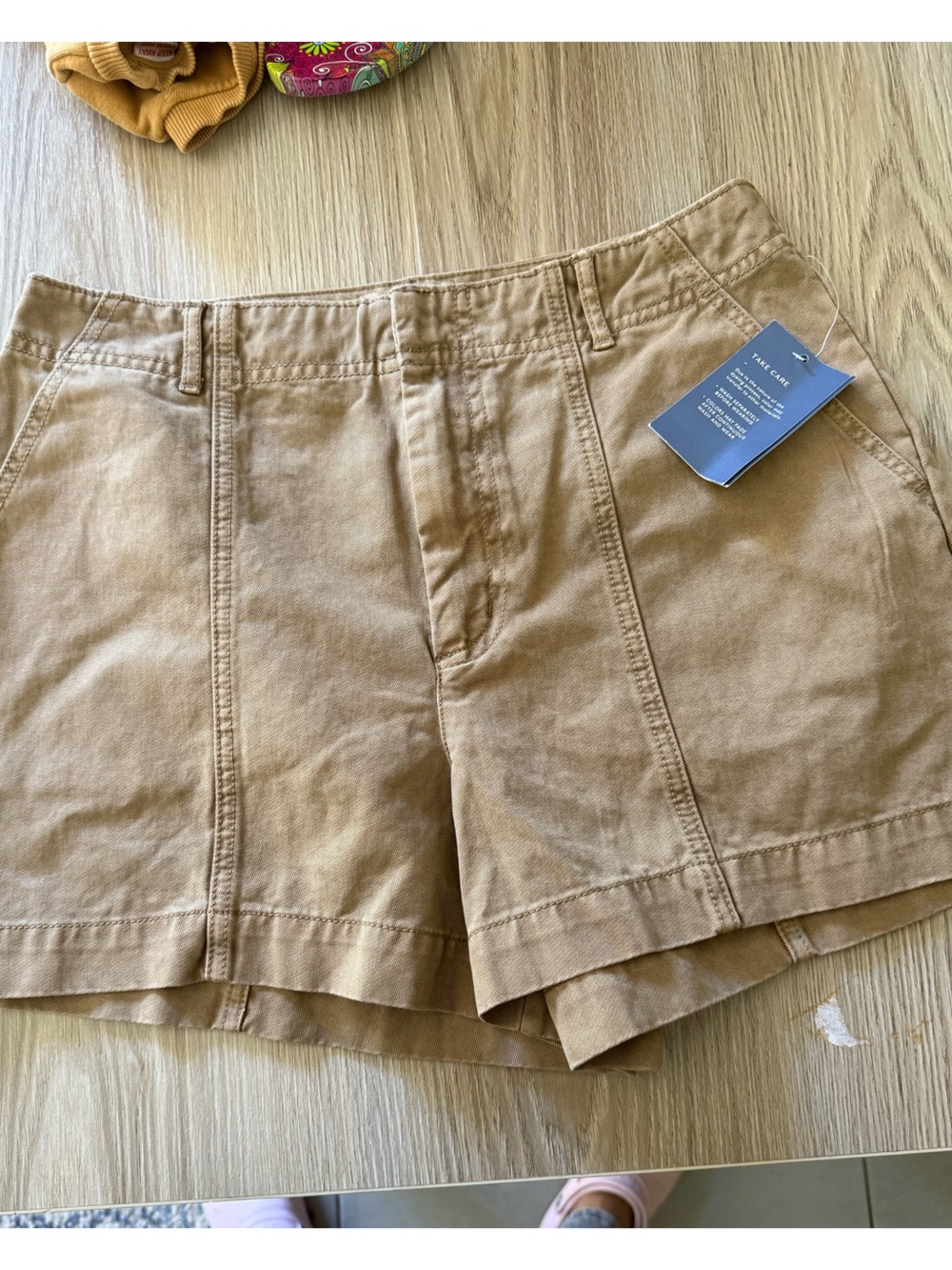 Tan Cotton Utility Skirt - Staple Neutral